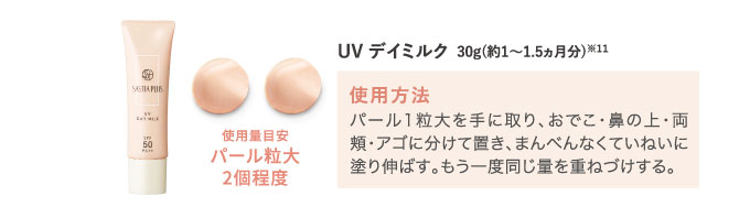 UV デイミルク 使用方法