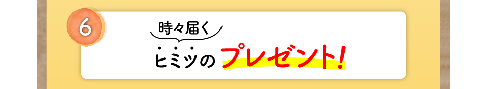 時々届くヒミツのプレゼント