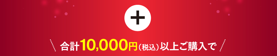 合計10,000円(税込)以上ご購入で