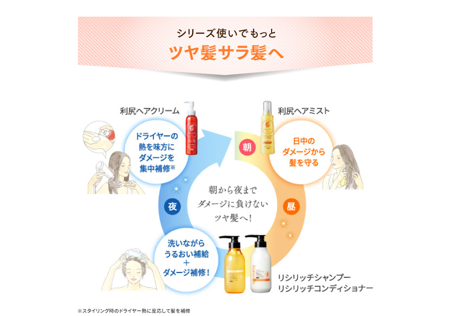 シリーズ使いでもっと ツヤ髪サラ髪へ