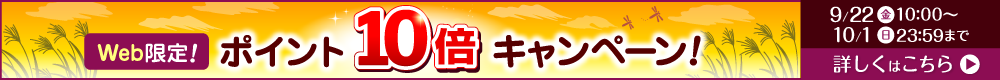 Web限定ポイント10倍！