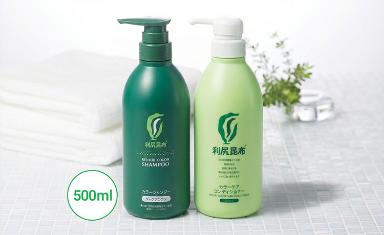 [白髪用]利尻カラーシャンプー・利尻カラーケアーコンディショナー お徳用2本セット