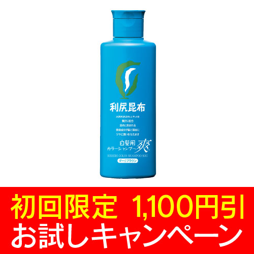 【初回限定1,100円引き】[白髪用] 利尻カラーシャンプー爽