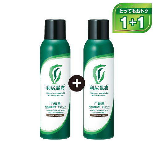 白髪用利尻カラーシャンプー　未使用一本　開封済み一本 利尻ヘアカラー・無添加化粧品 自然派clubサスティ【初回限定