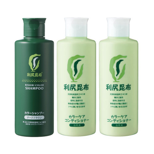 [白髪用]利尻カラーシャンプー1本・利尻カラーケアコンディショナー2本 セット