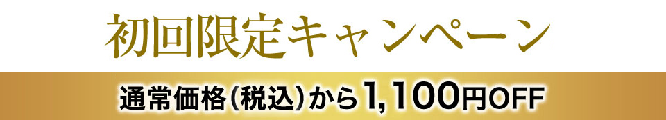 新発売 初回限定キャンペーン 通常価格（税抜）から1,000円OFF