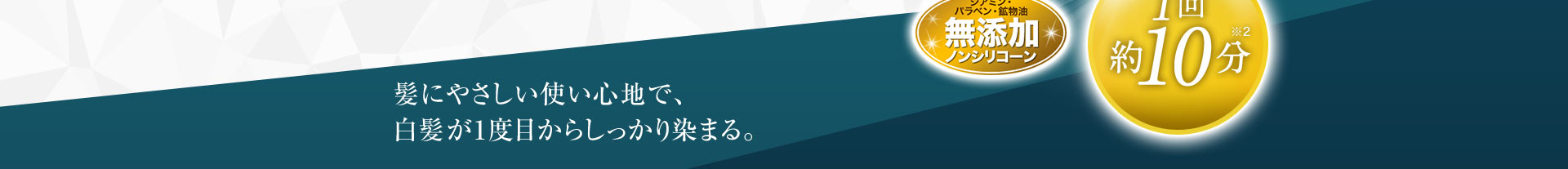 髪・頭皮をいたわりながら、白髪をキレイな髪色へ