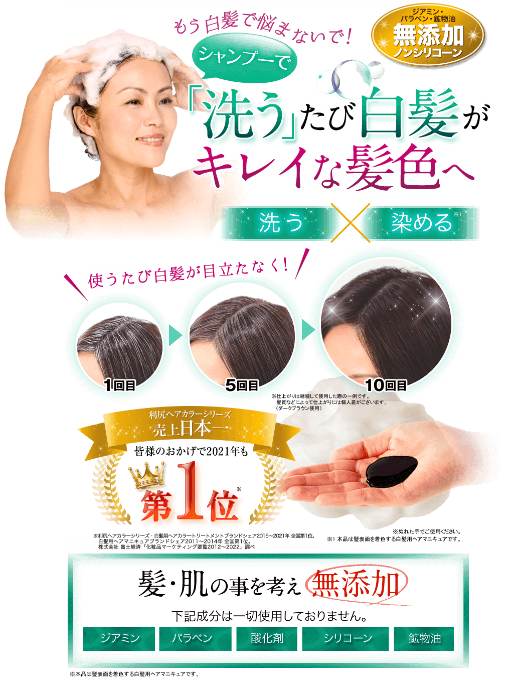 利尻ヘアカラー 無添加化粧品 自然派clubサスティ