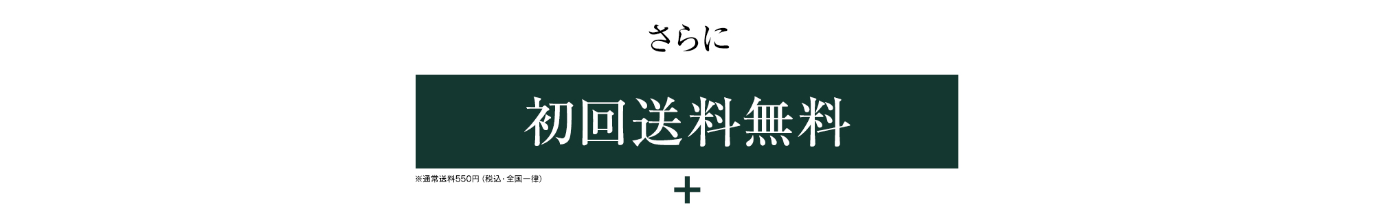 さらに初回送料無料