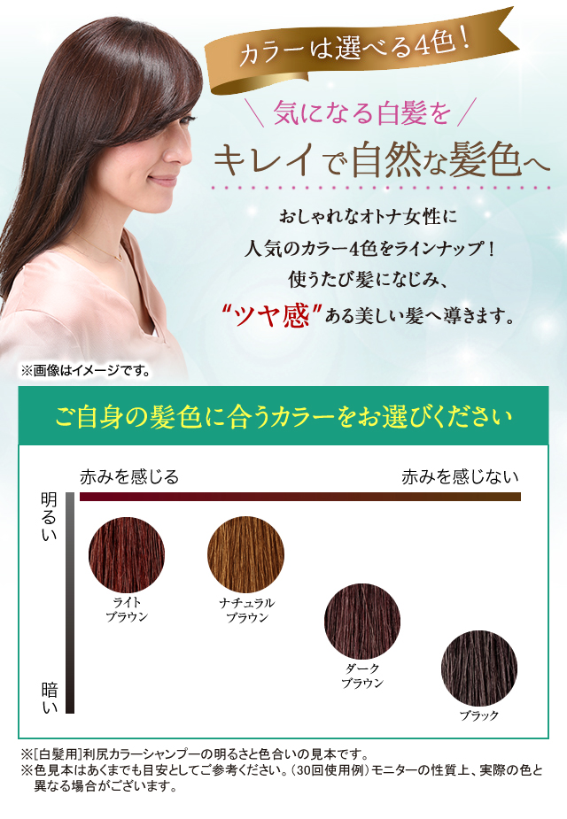 利尻カラーシャンプー、ダークブラウン（自然派clubサスティ）