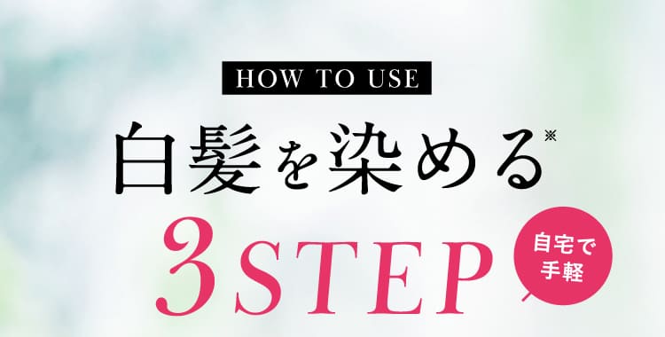 白髪を染める3STEP