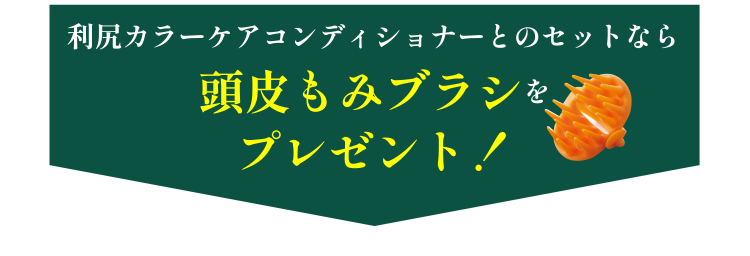 頭皮もみブラシをプレゼント！