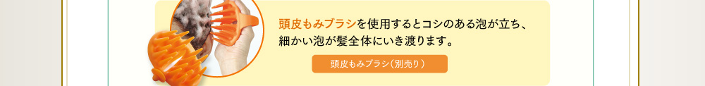 頭皮もみブラシ（別売り）