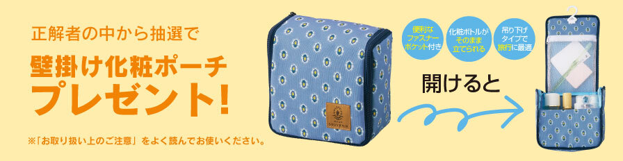 正解者の中から抽選でプレゼント!